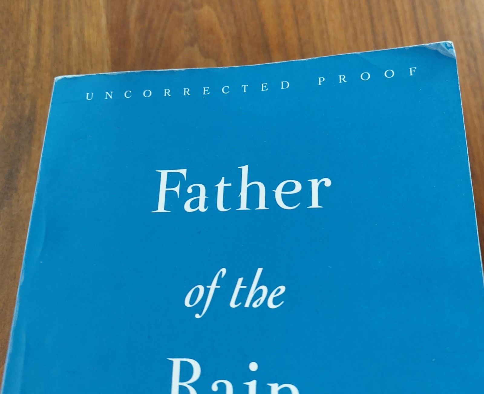 Lily King Father of the Rain 2010 UNCORRECTED PROOF Advance Reading Copy ARC
