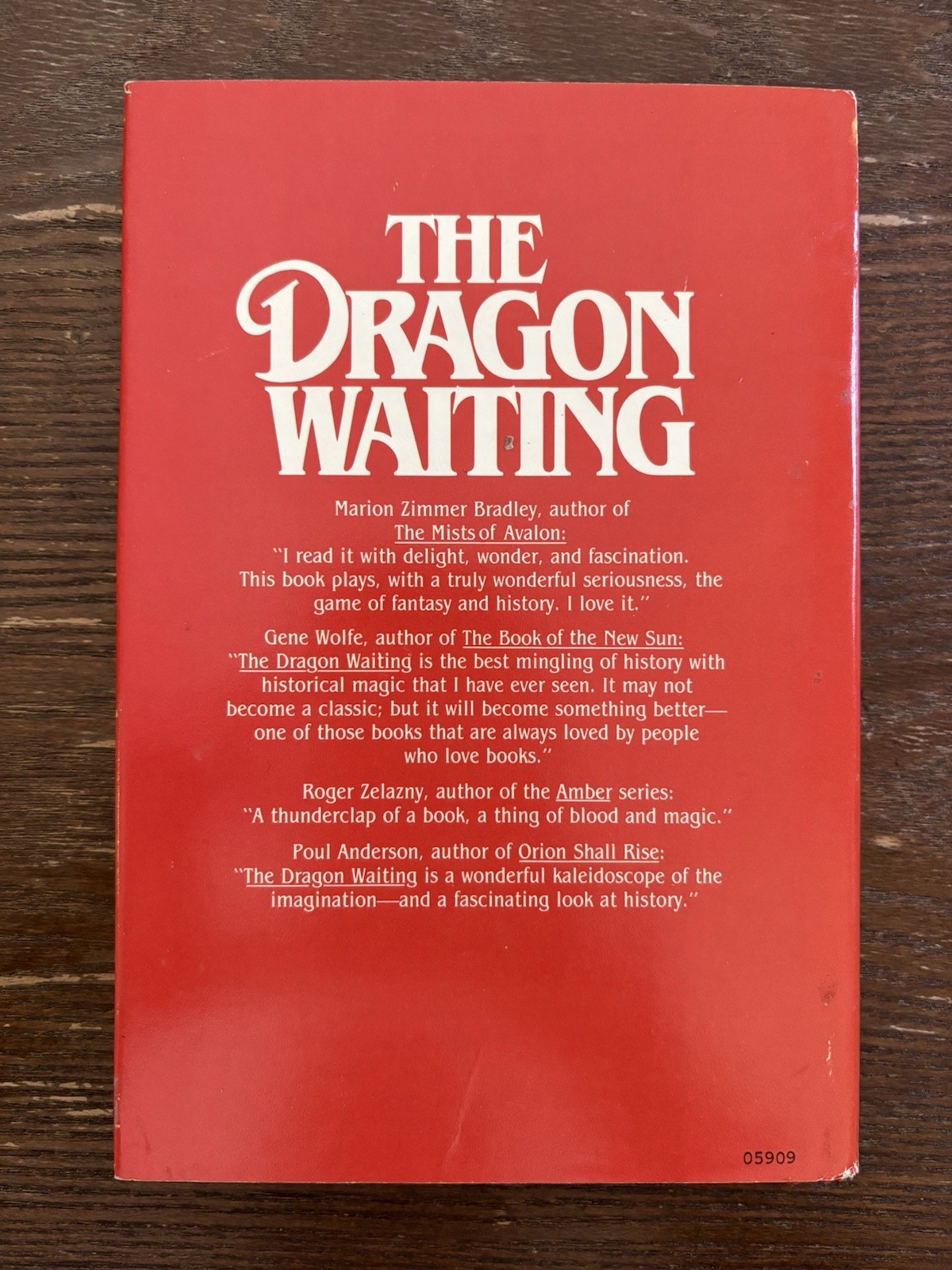 The Dragon Waiting by John M. Ford 1983 1st Edition BCE HCDJ Historical Fantasy