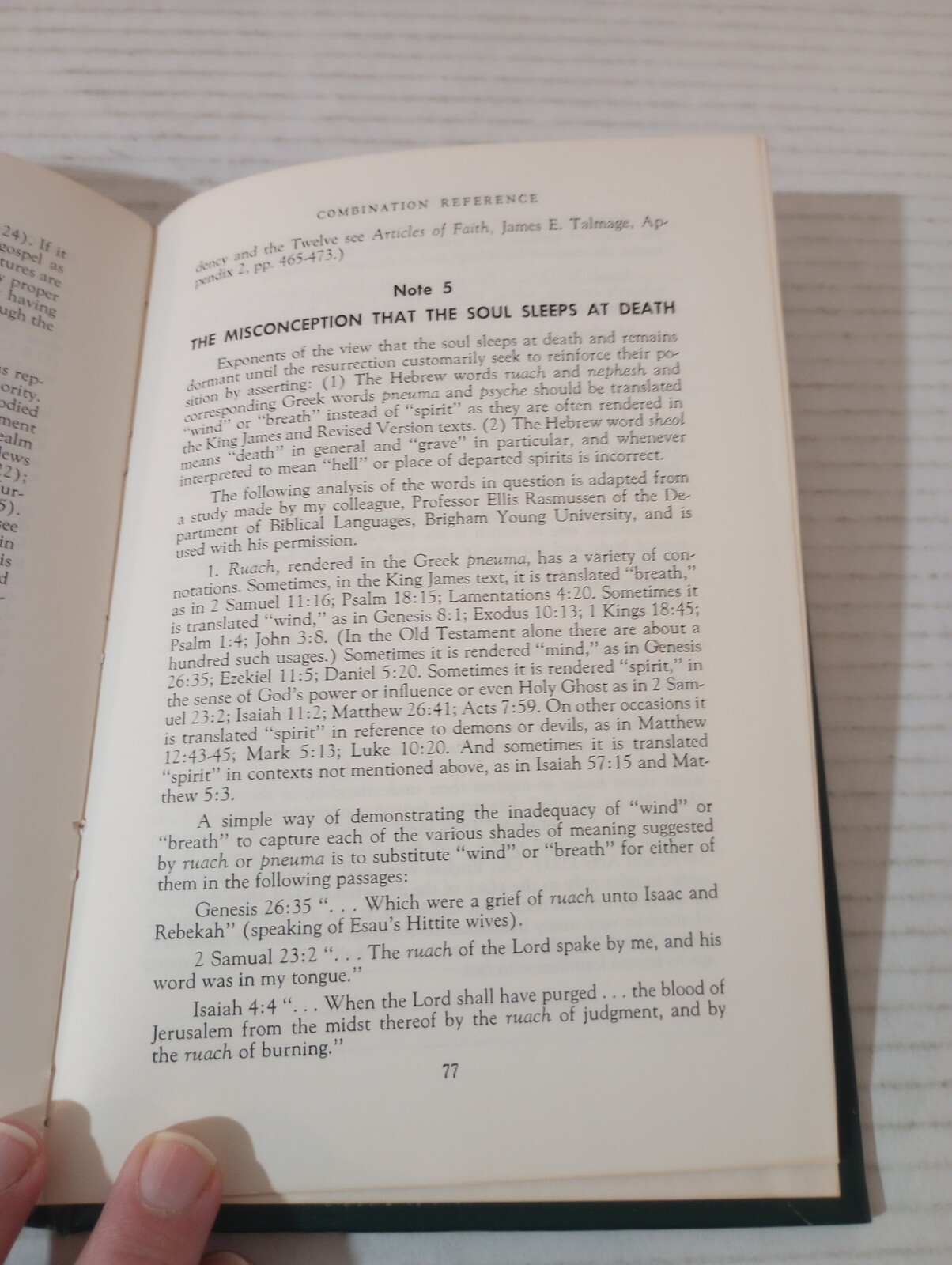 Combination Reference By Eldin Ricks Revised Edition 1961 LDS Mormon