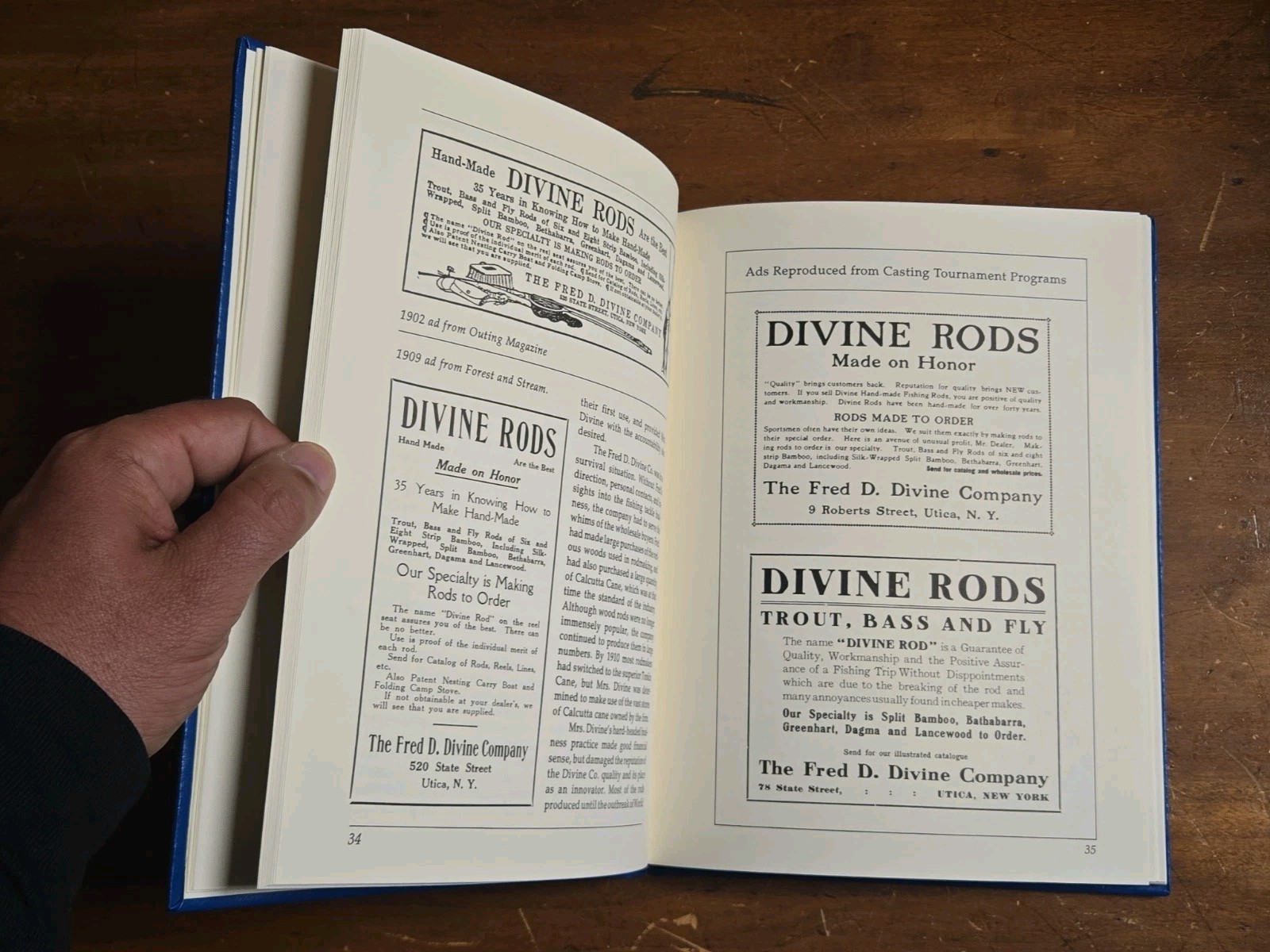 Fishing Rods by Divine Michael Sinclair Signed, Limited Ed 119/300 HC Fly Book