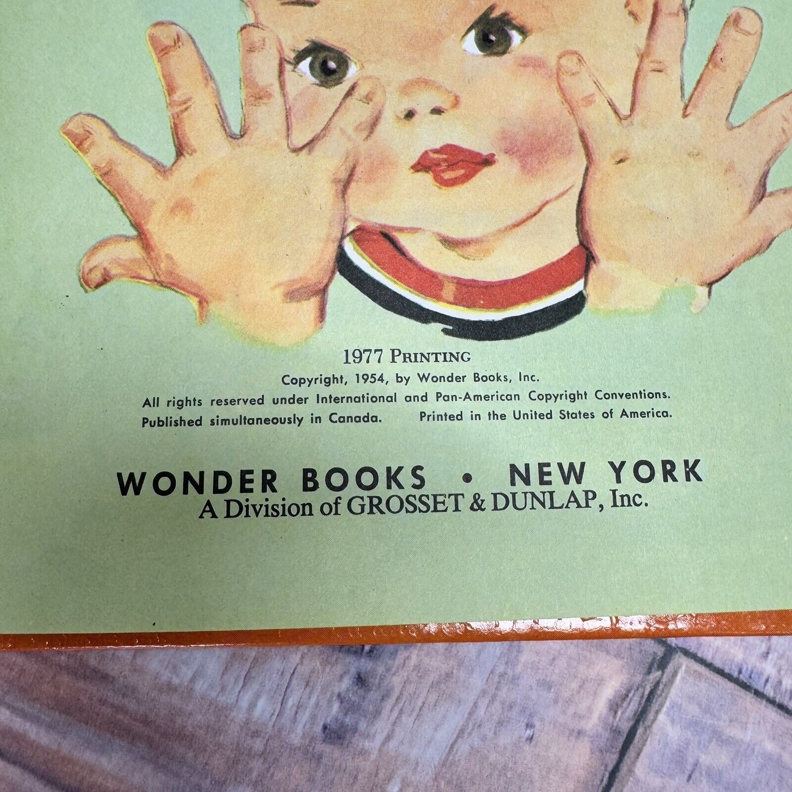 Vintage Ten Little Fingers a Book of Finger Plays Children’s HC 1977