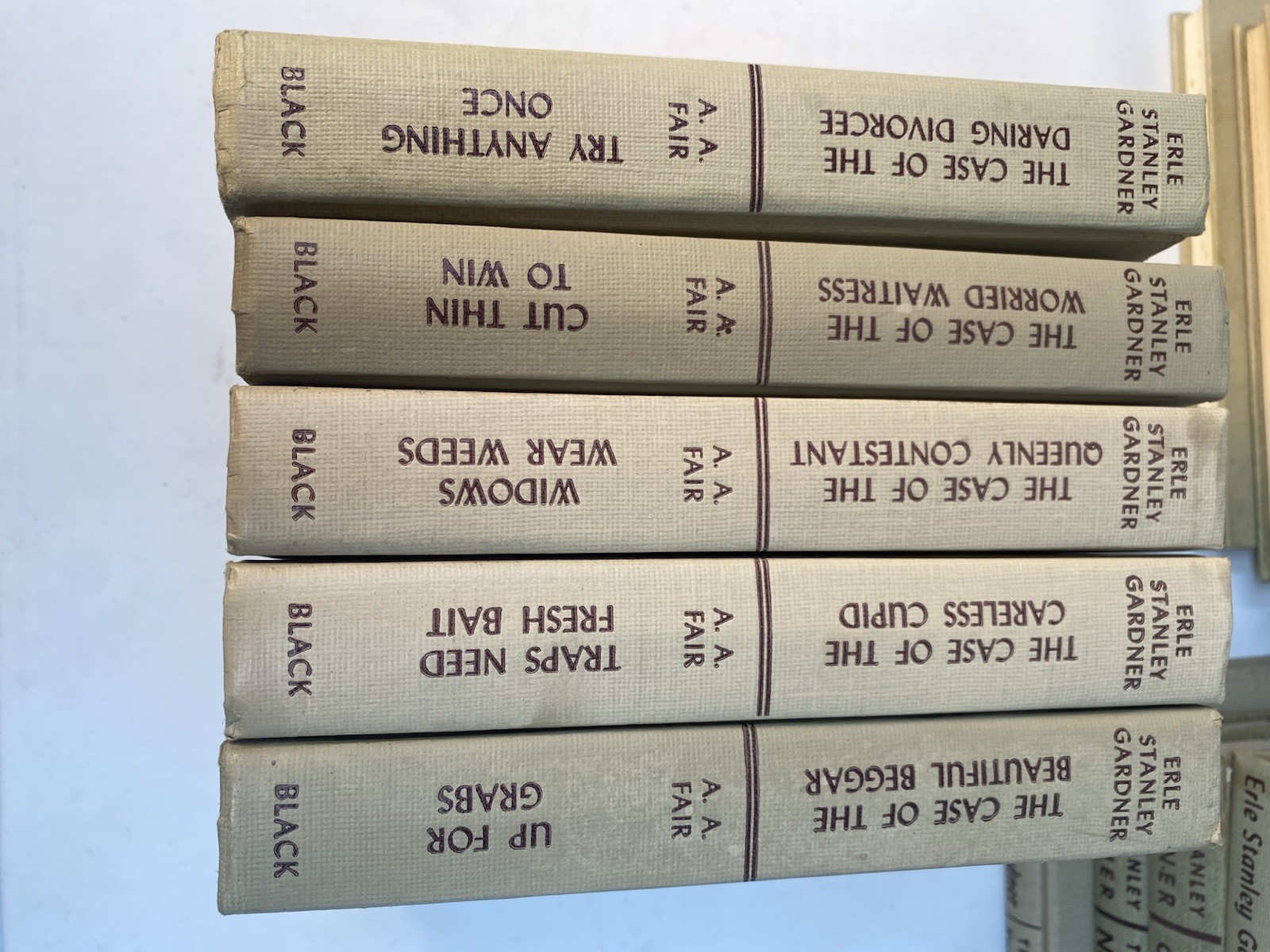 Perry Mason Erle Stanley Gardner Mystery Lot of 25 Hardcovers 1950s 1960s