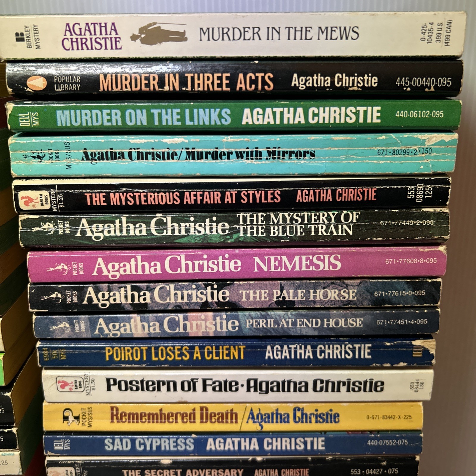 Vintage Agatha Christie Mystery Paperback Lot Of 48 (1960s-1980s) Pocket, Dell