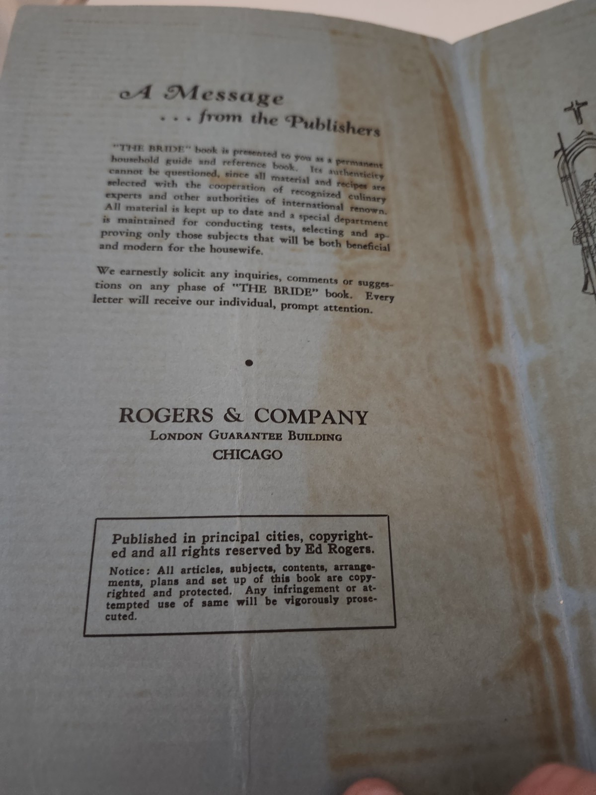 1910s Bride’s Book Milwaukee WI Marriage Record Cookbook Tons of Advertising
