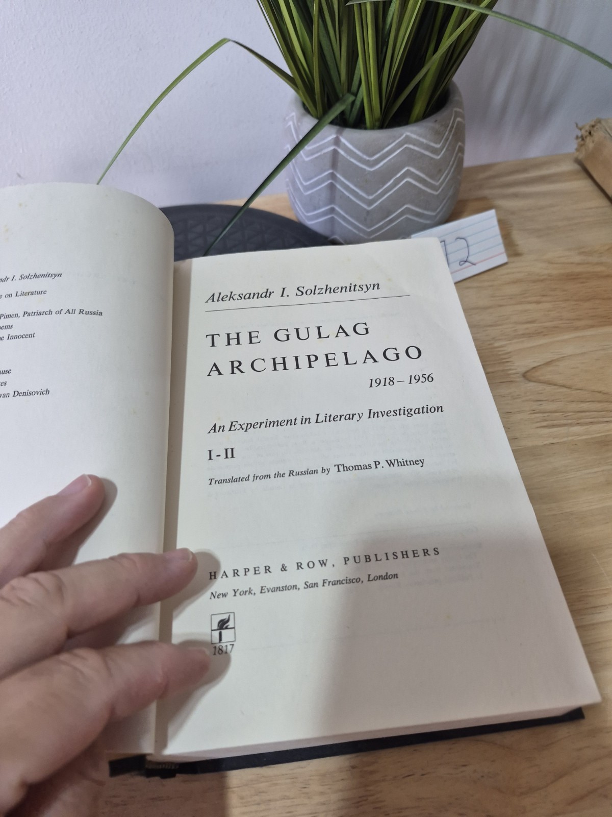 Gulag Archipelago 1918 – 1956 I – II by Aleksandr Solzhenitsyn 1974 Hardcover