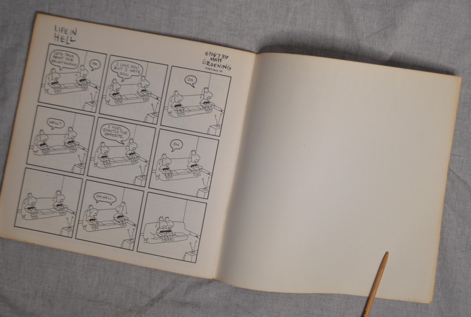 Akbar and Jeff’s Guide to Life Matt Groening 1989 Pantheon Books VTG Simpsons