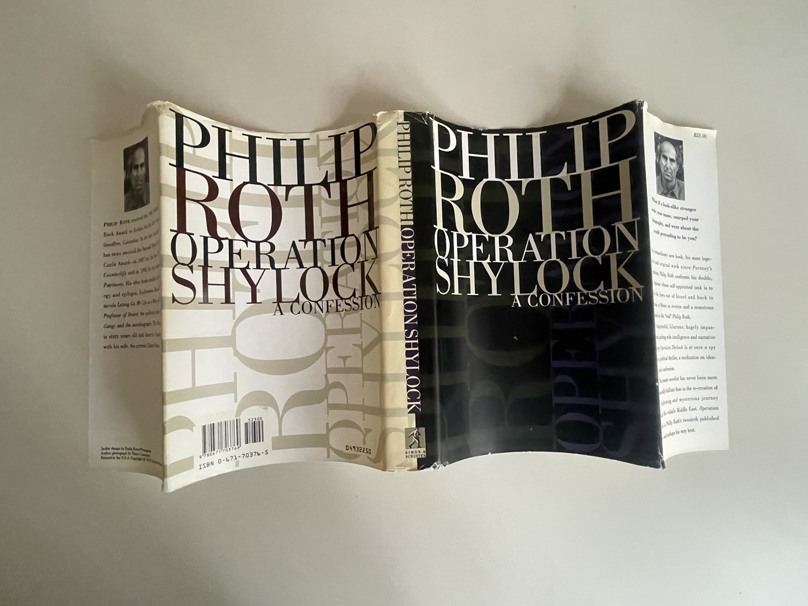 Operation Shylock – A Confession by Philip Roth- 1st Edition 1st Printing HC DJ