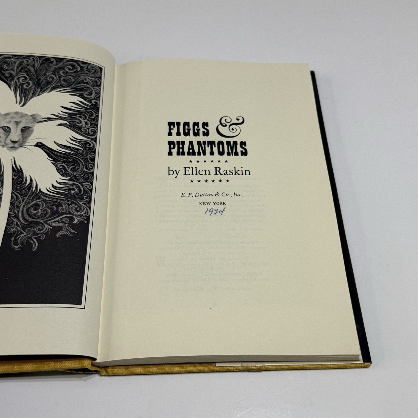 1974 Figgs and Phantoms Signed Hardcover Ellen Raskin First Edition