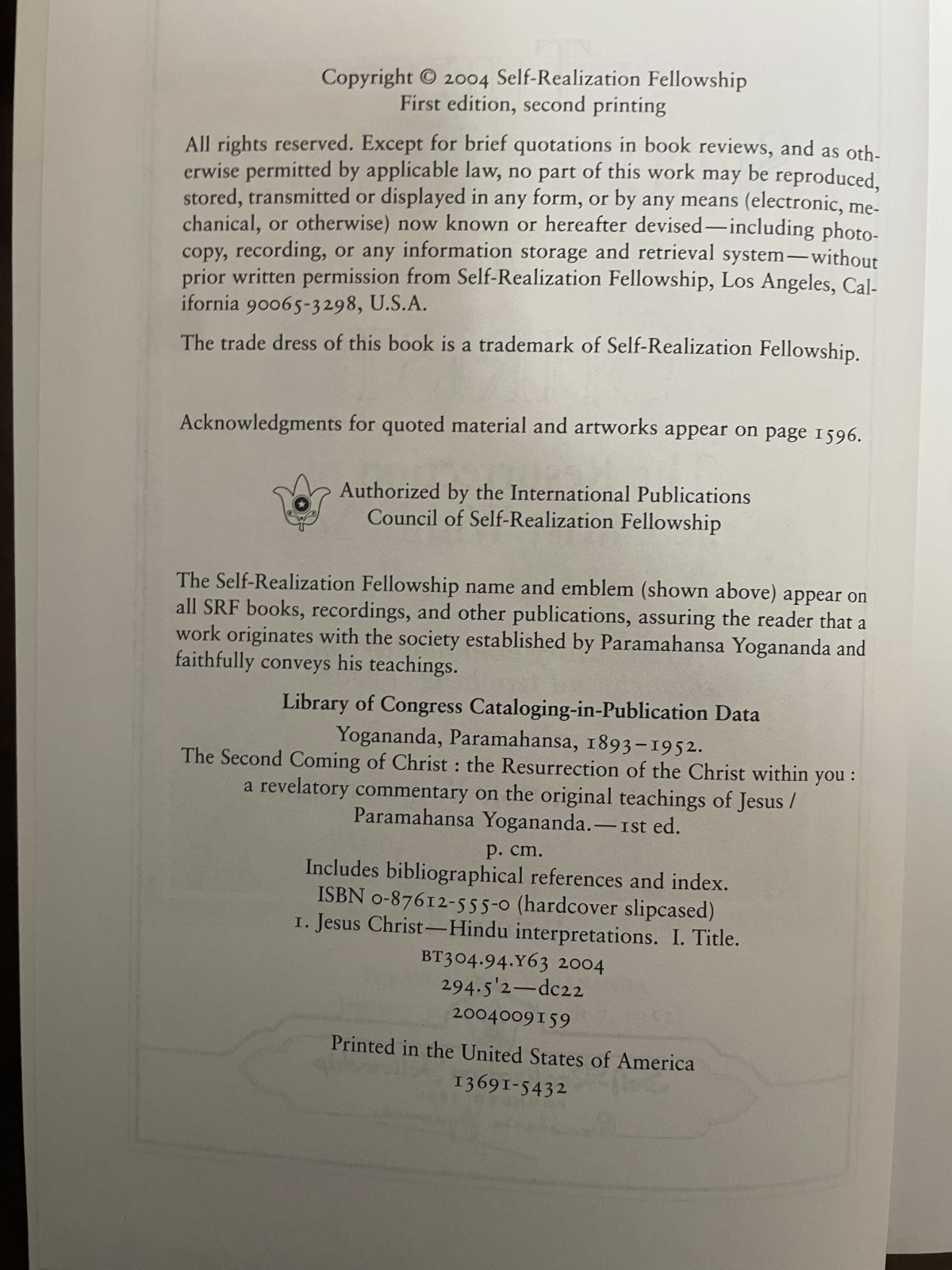 The Second Coming of Christ: The Resurrection of the Christ Within You 2 Vols