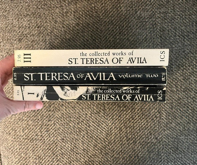 THE COLLECTED WORKS OF ST. TERESA OF AVILA – 1976 – 3 vol – Catholic Carmelite