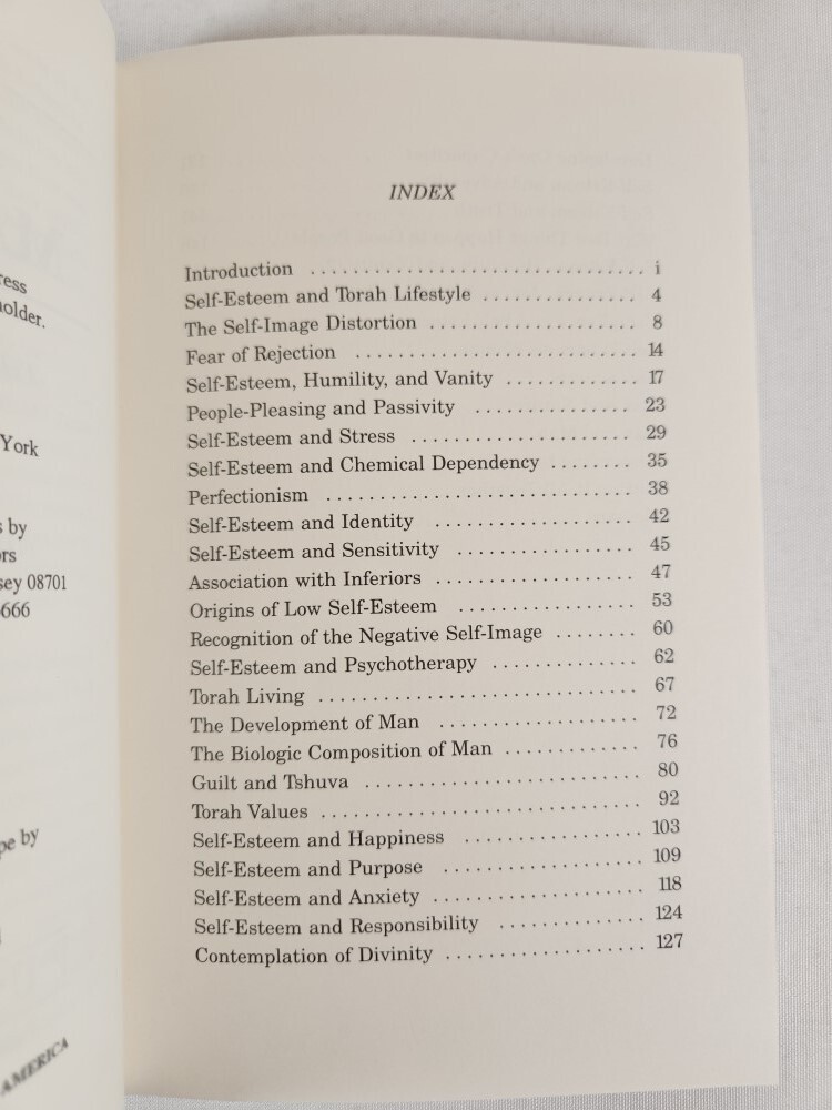 Let Us Make Man Self Esteem Through Jewishness By Abraham J. Twerski 1991 HC