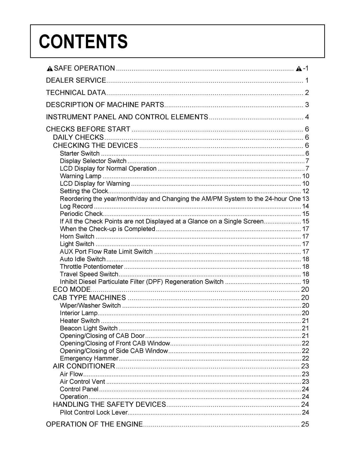 KUBOTA KX040-4 EXCAVATOR OPERATORS MANUAL – HD WIRE CLOSURE – PROTECTIVE COVERS