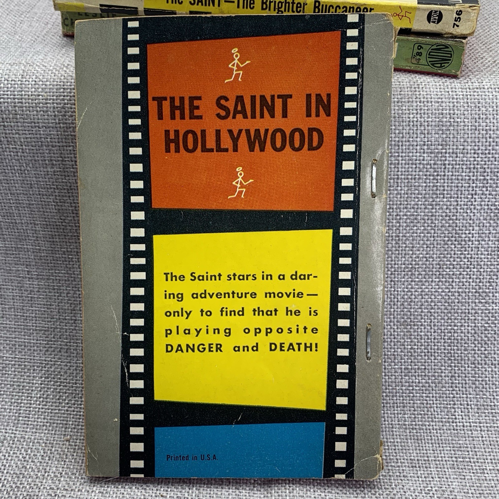 The Saint 7 book lot by Leslie Charteris Vintage 1930s 40s Paperbacks Avon