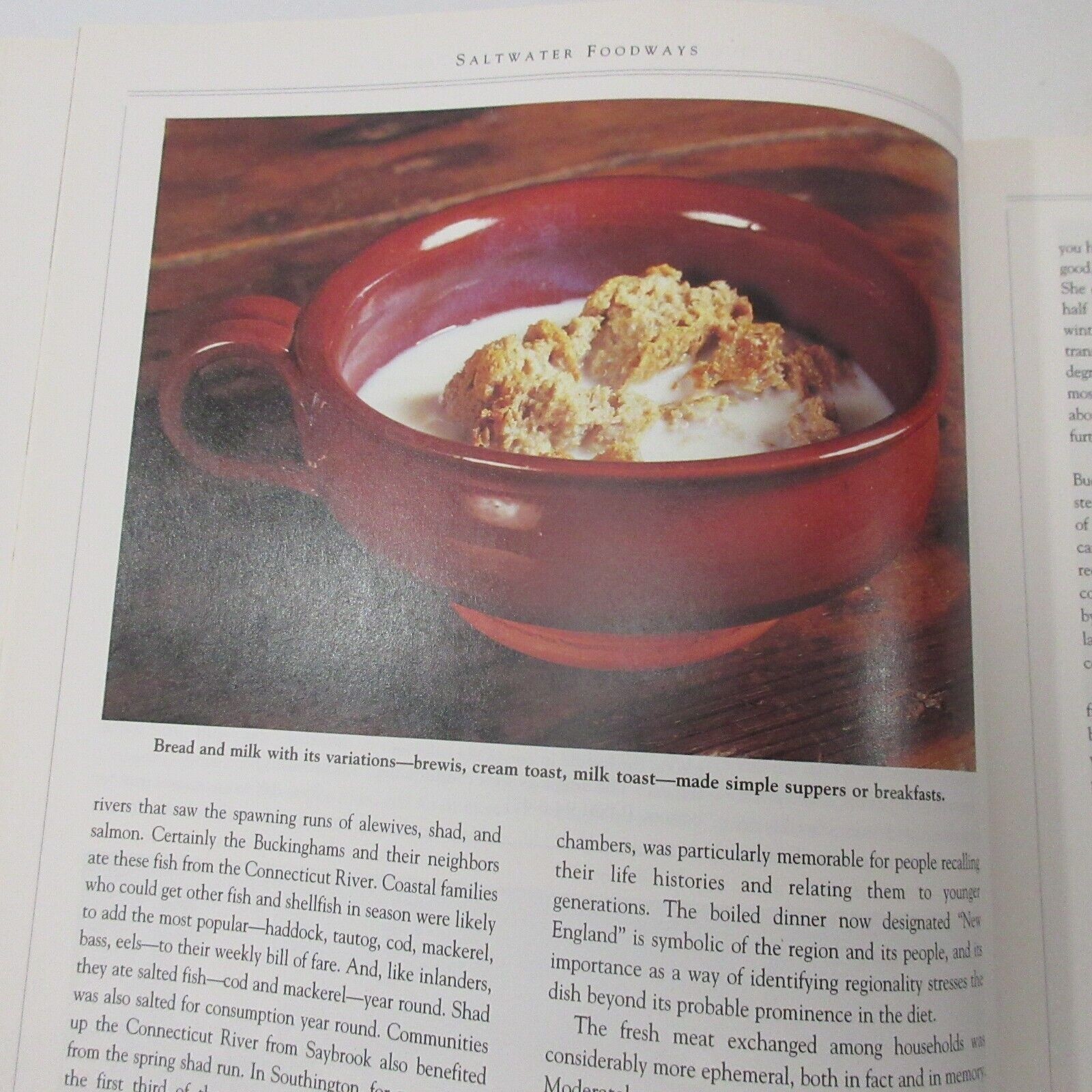 SALTWATER FOODWAYS Signed Oliver Food Recipe History Colonial New England Coast