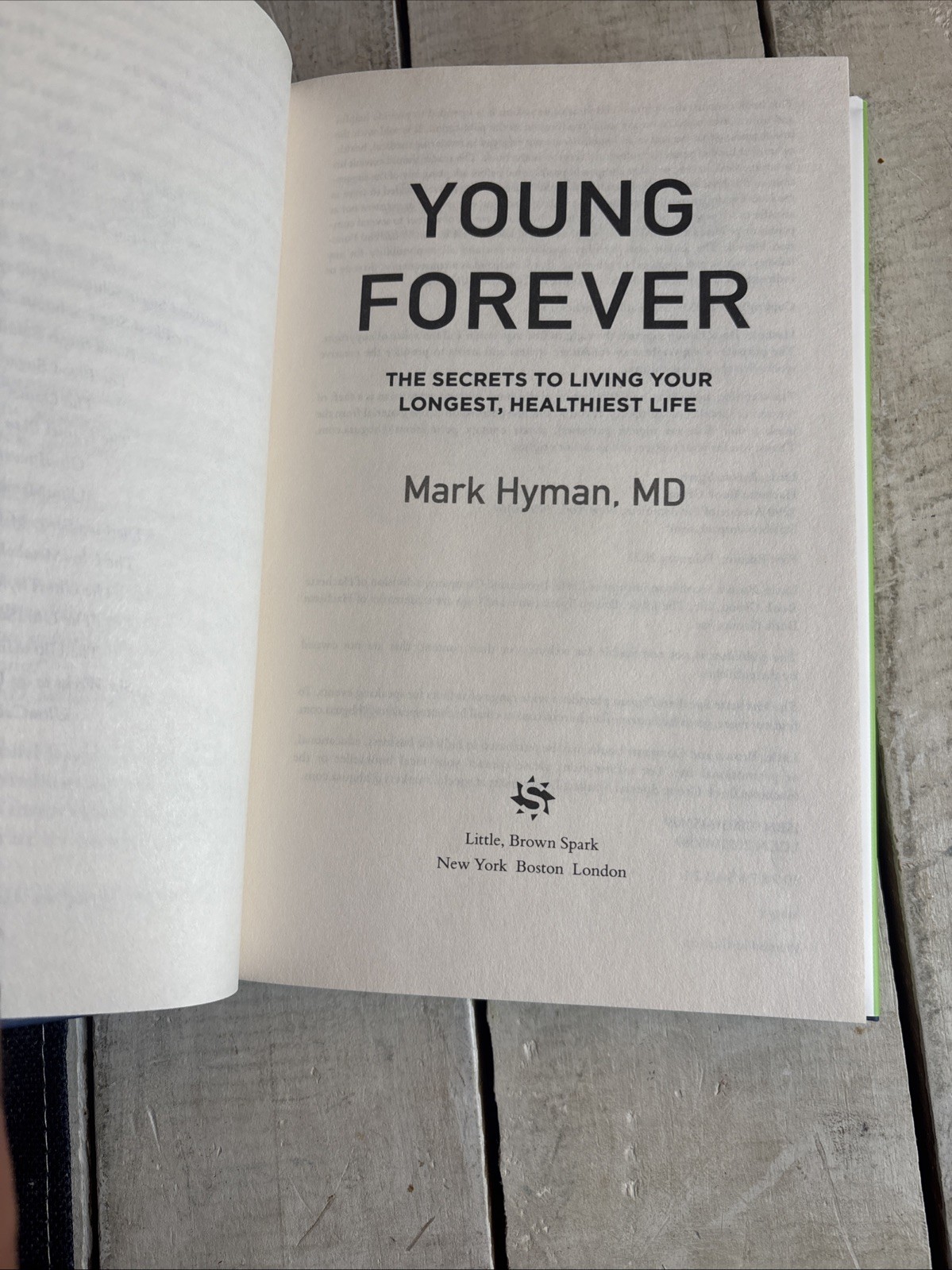 Young Forever SIGNED Dr Mark Hyman Longevity Health Hardcover Autographed