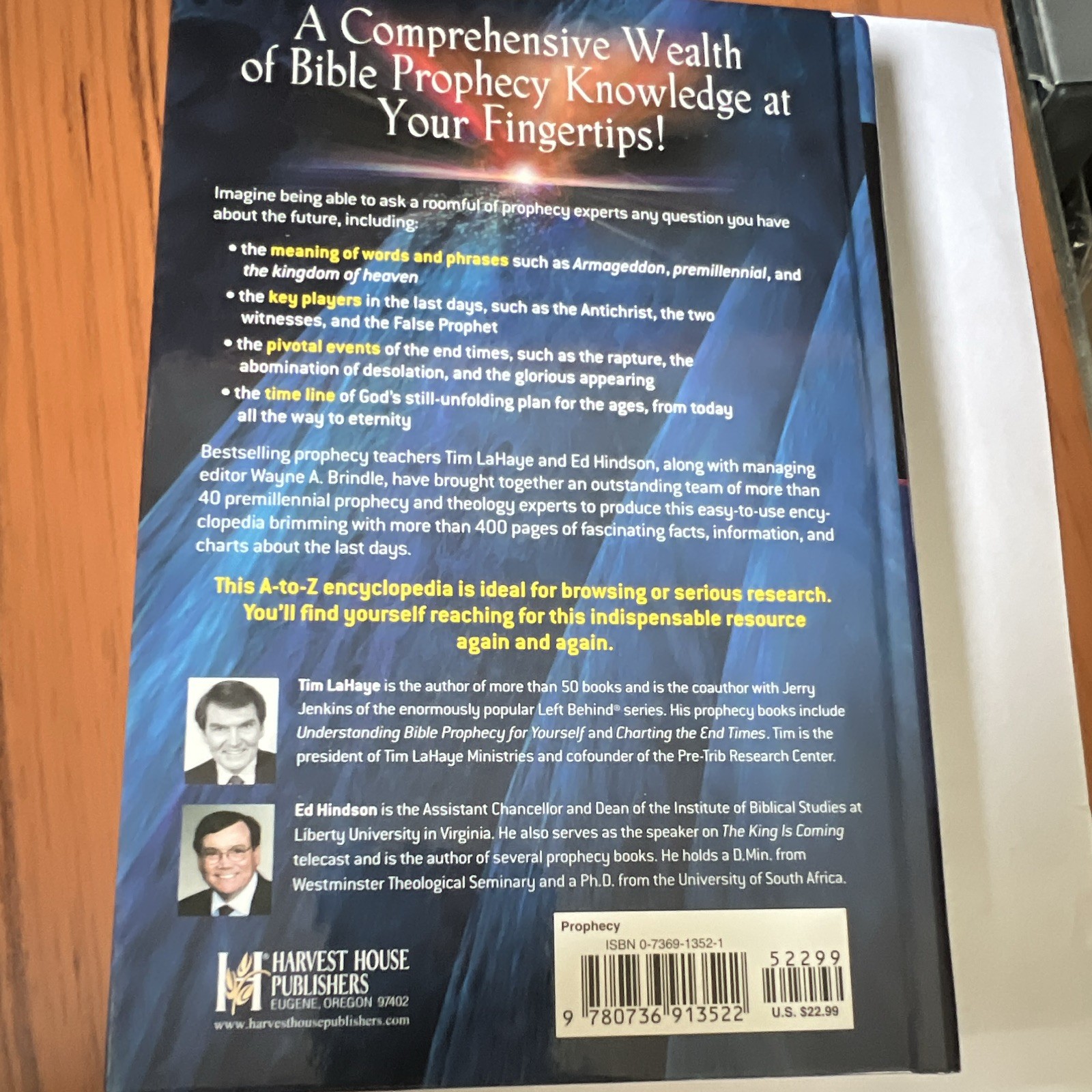 Harvest House The Popular Encyclopedia of Bible Prophecy LaHaye Hindson 2004 PB