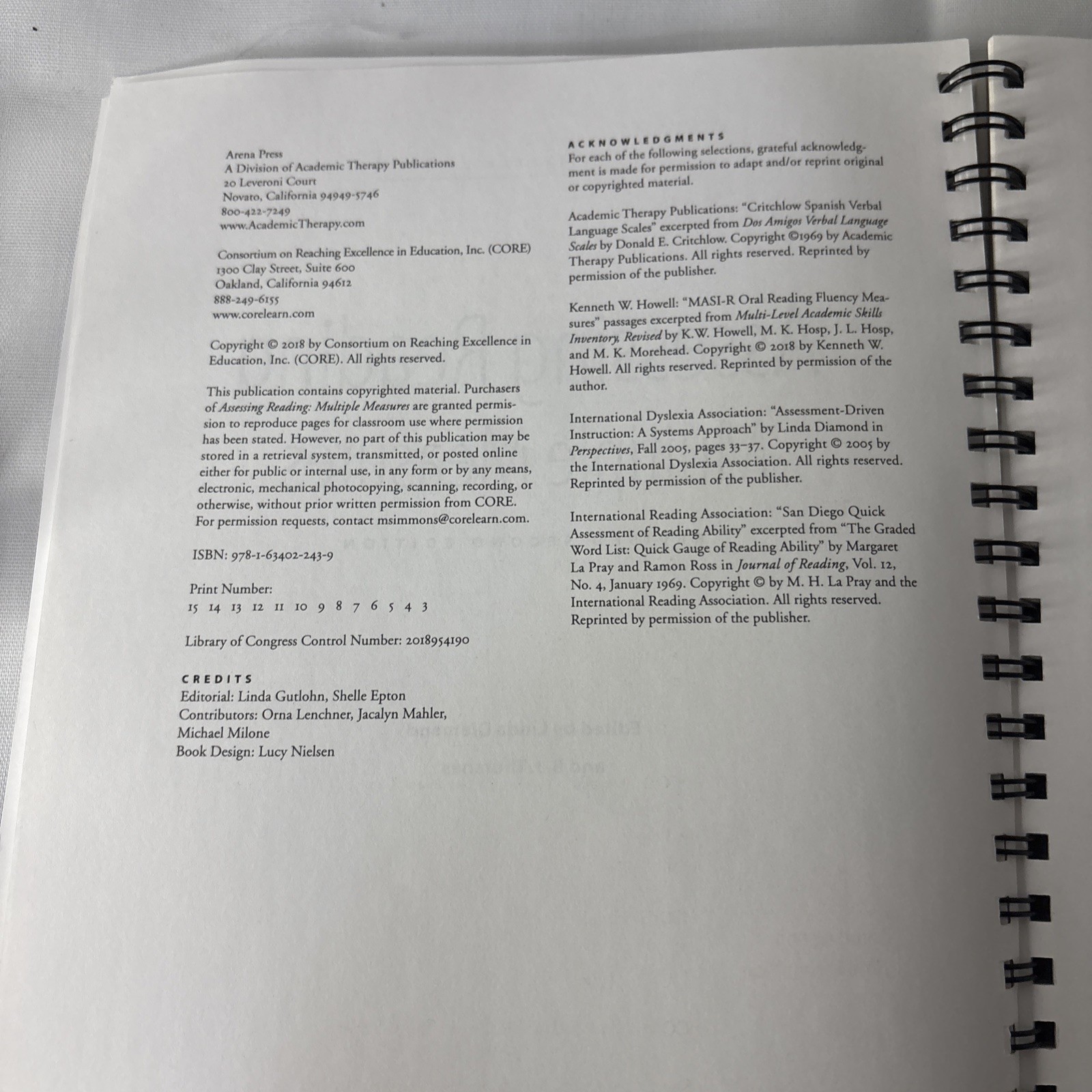 Assessing Reading Multiple Measures – Revised 2nd Edition