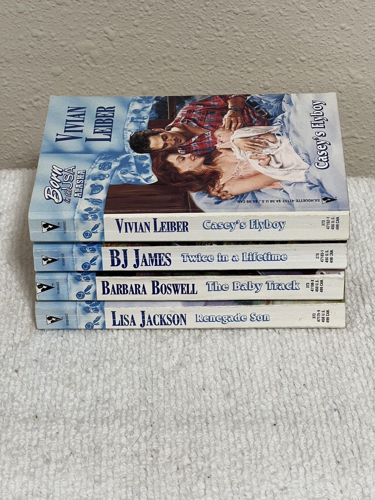 Silhouette Born In The USA Romance Series Lot 4 Paperback Books
