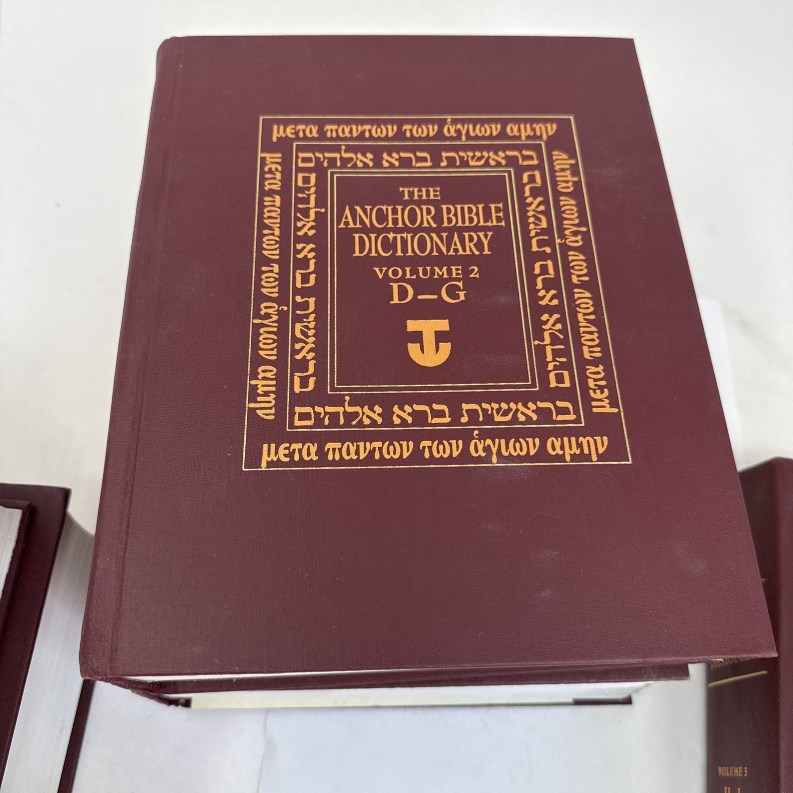 The Anchor Bible Dictionary – 6 Volume Set Hardcover 1992 Doubleday Burgundy