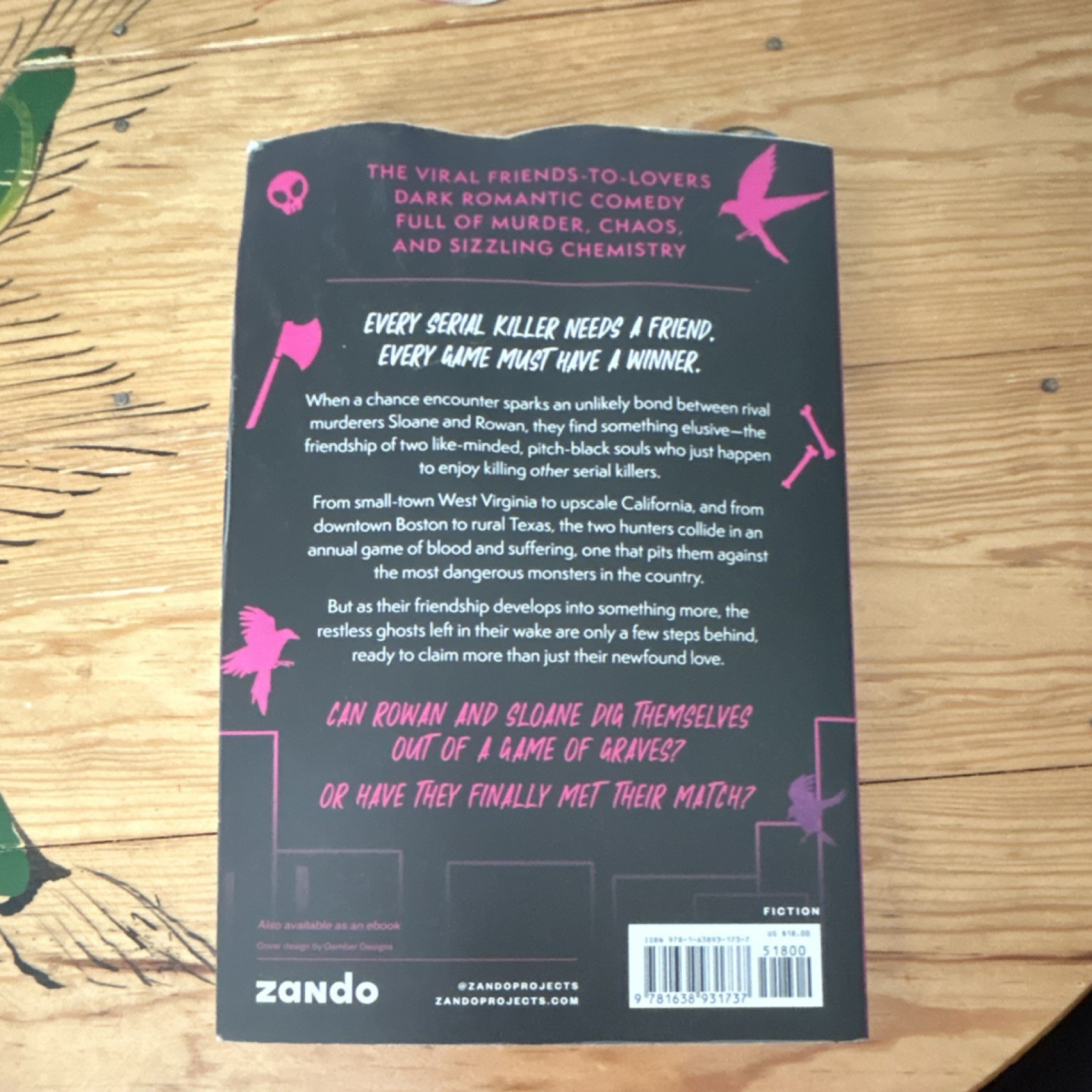 Brynne Weaver Butcher & Blackbird Fiction Paperback Novel by Zando
