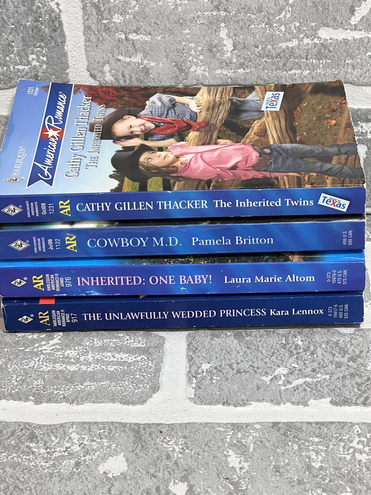 Harlequin American Romance Series Lot 4 Paperback Books