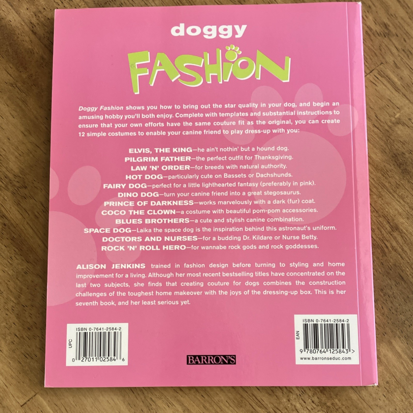Doggy Fashion by Alison Jenkins, Paperback, Barron’s, Dogs & Fashion