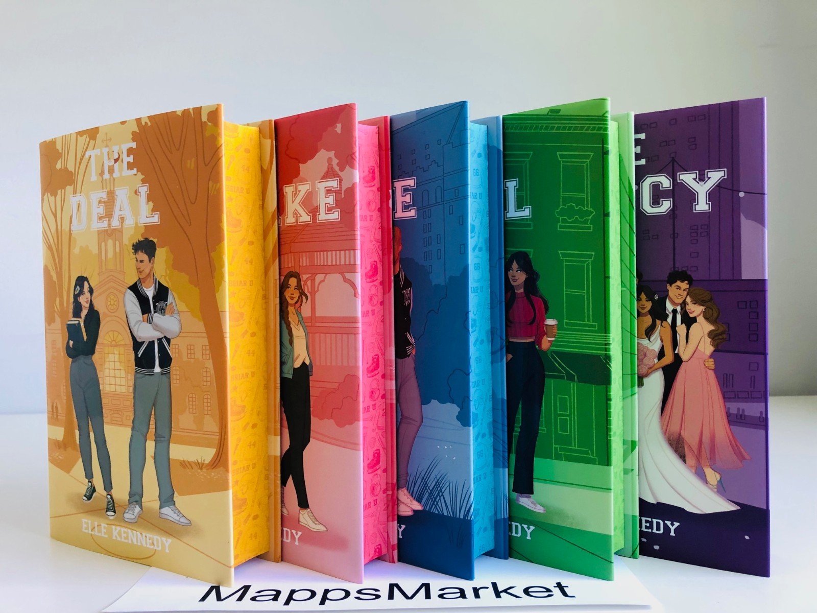 SIGNED Off-Campus Set Books 1-5 by Elle Kennedy ILLUMICRATE AFTERLIGHT EXCLUSIVE