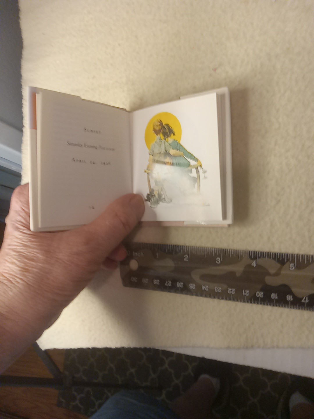 The Art of norman Rockwell, mini book, 4×3.5 in