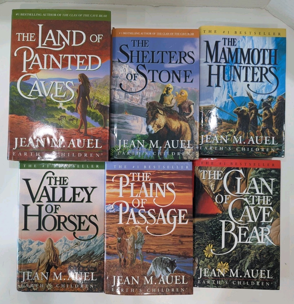 Complete Series EARTH’S CHILDREN 1-6 Jean M. Auel HB Lot Clan Of The Cavebear
