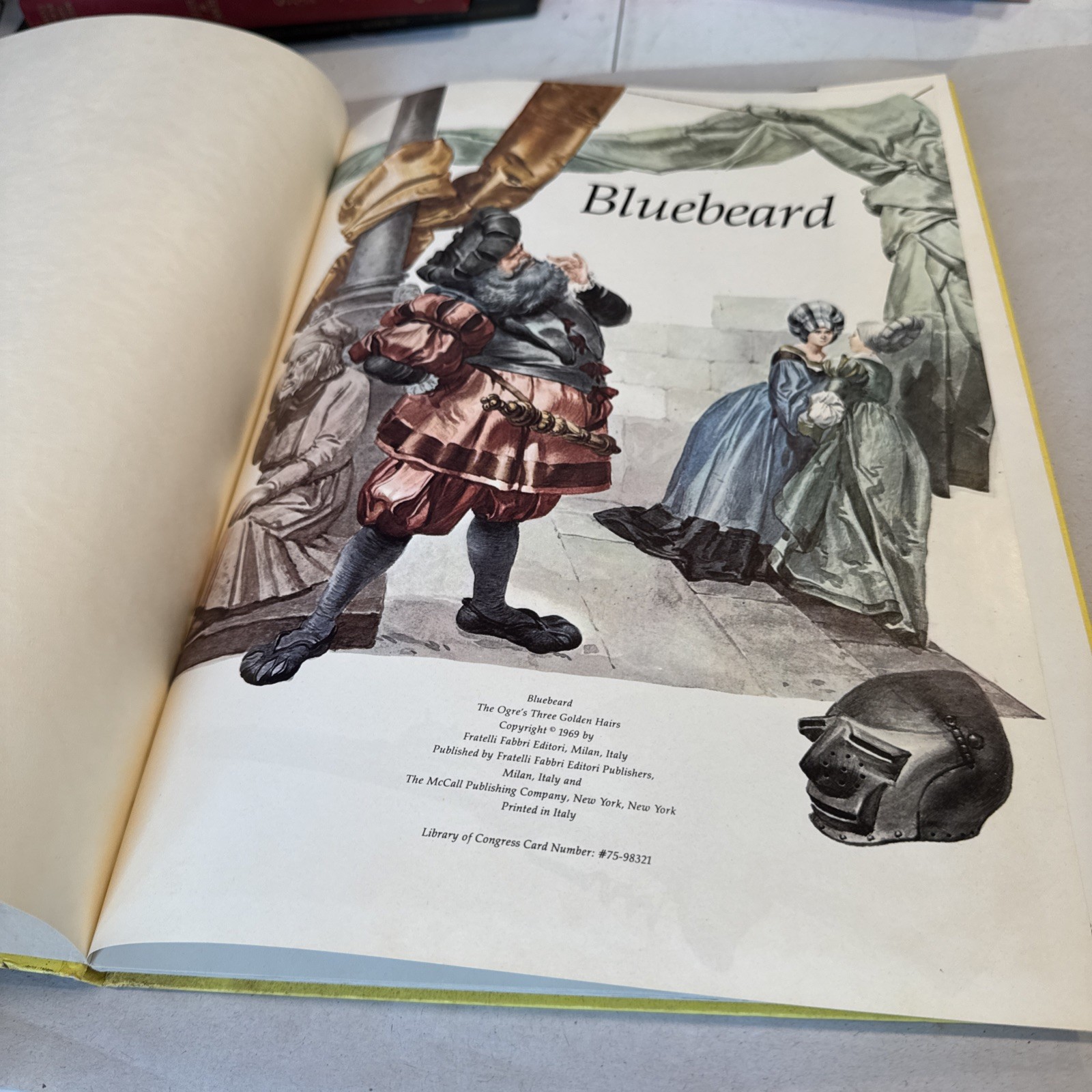 Vintage 1969 Storytime Treasury BLUEBEARD/ THE OGRES THREE GOLDEN HAIRS