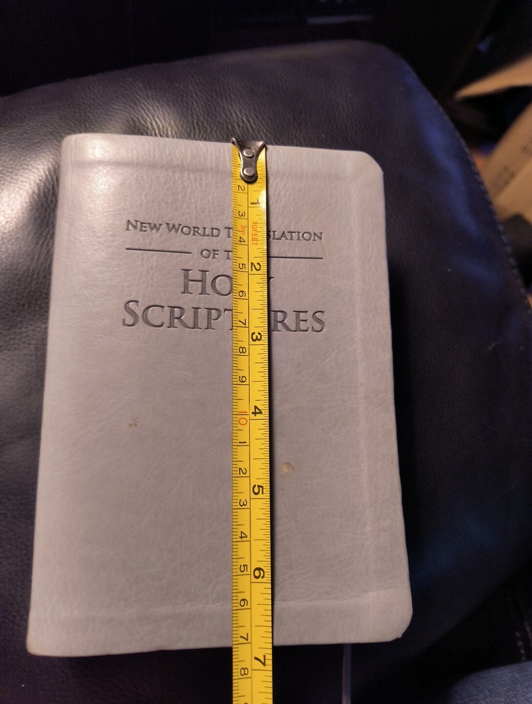 New World Translation of the Holy Scriptures Watchtower 2013 Grey Faux Leather
