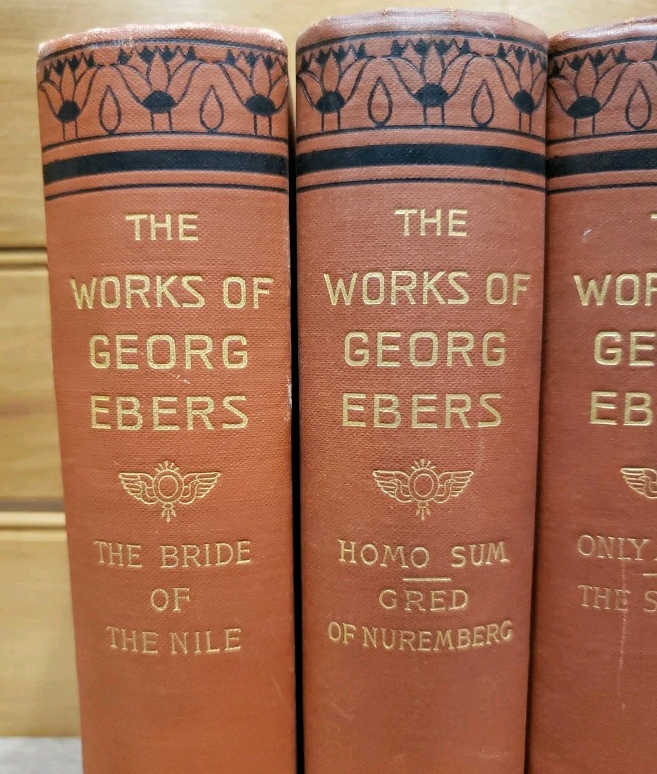 The Historical Romances of Georg Ebers Lot Of 5 From Late 1800s HC