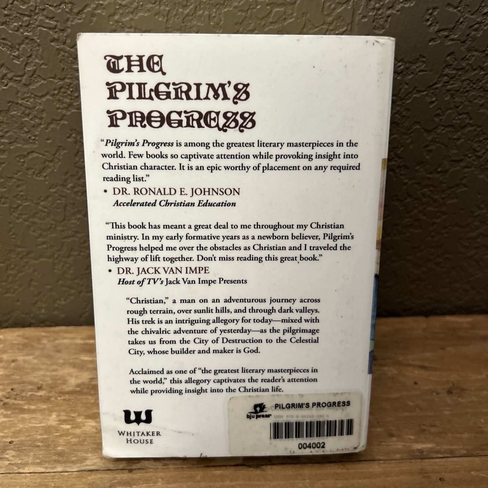 Pilgrim’s Progress by John Bunyan 1981 Whitaker House Paperback