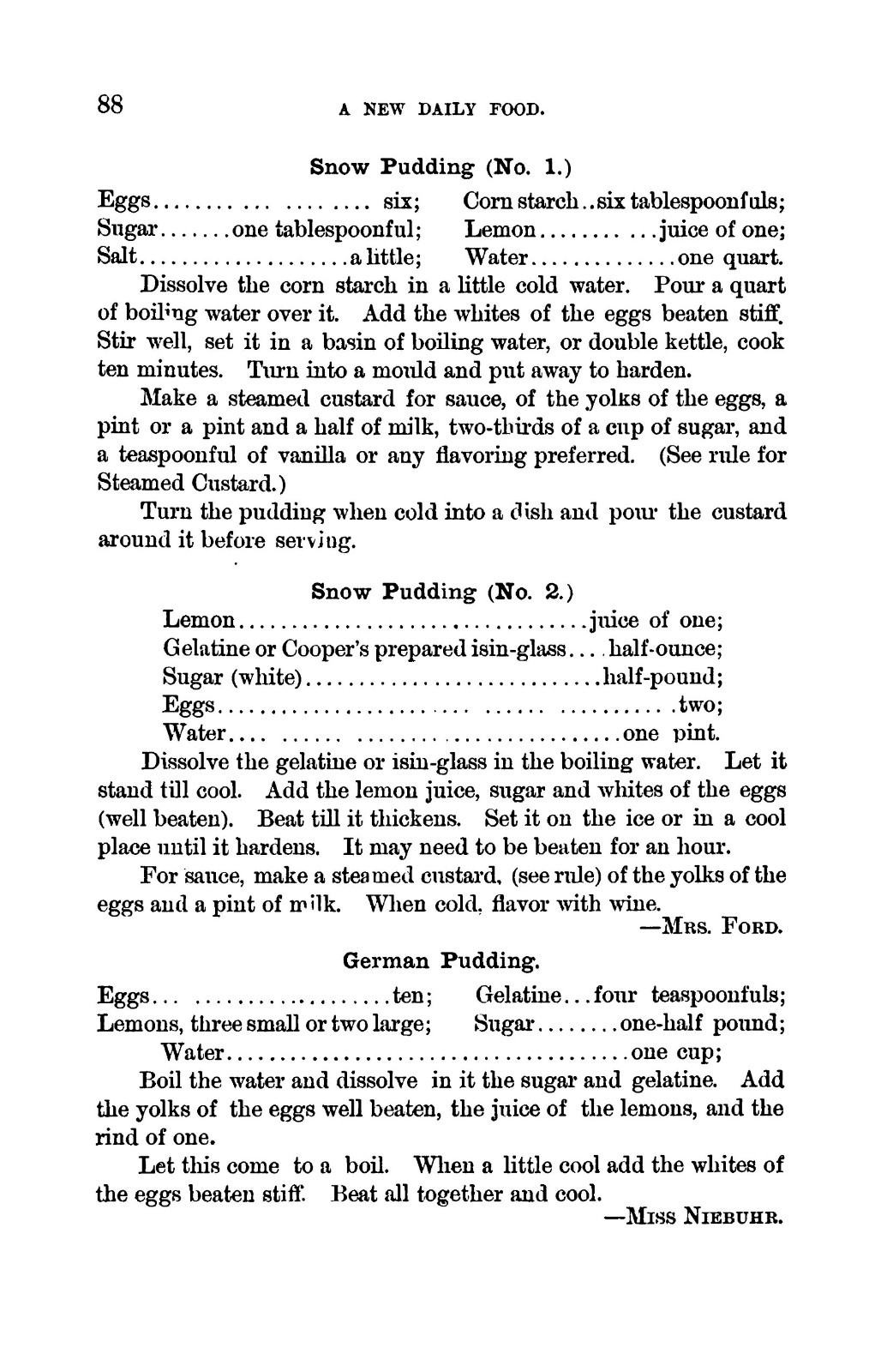 1885 A New Daily Food Vintage Cook Book 129 Pages