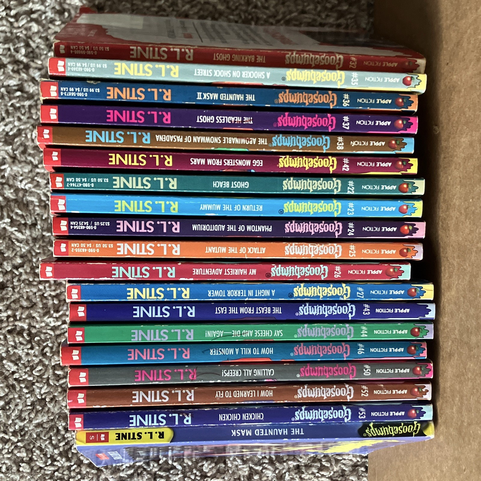R.L. Stine Goosebumps Paperback Lot of 16 Scholastic Ages 9-12 Horror 1990s