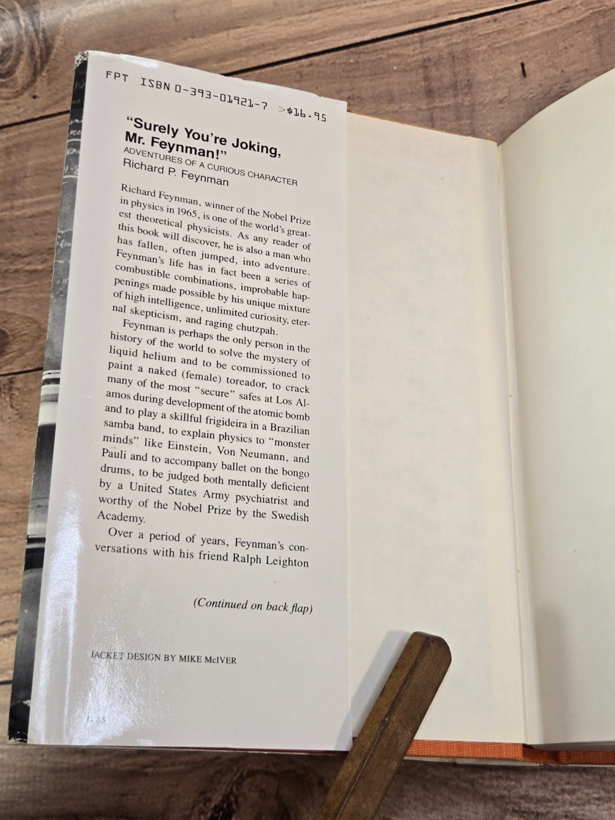 Vtg „SURELY YOU’RE JOKING, MR. FEYNMAN!“ Richard Feynman 1985 HC/DJ Norton & Co.