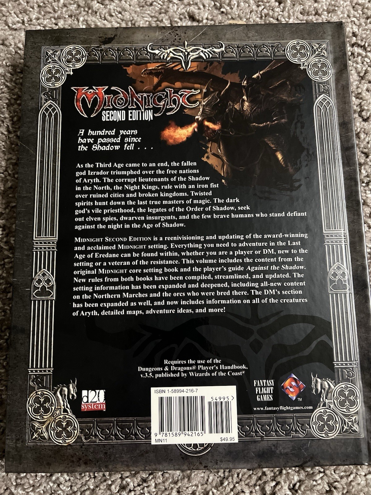 Midnight: Epic Fantasy in an Age of Shadow (2nd Edition RPG) Hardback