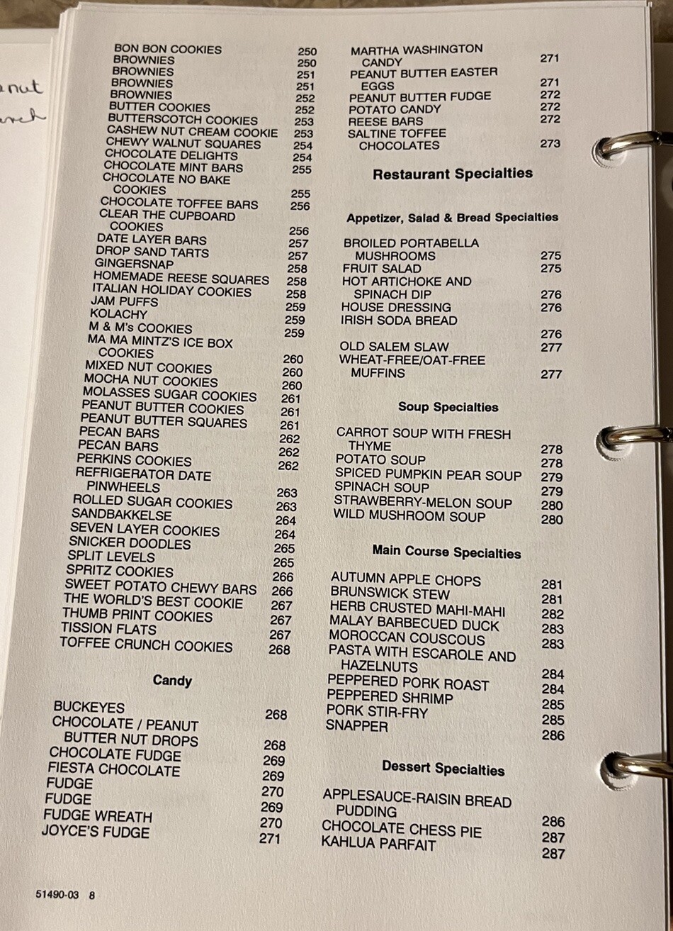 Cooking With The Coalition Cookbook Southern Pines, NC 2003 Moore County