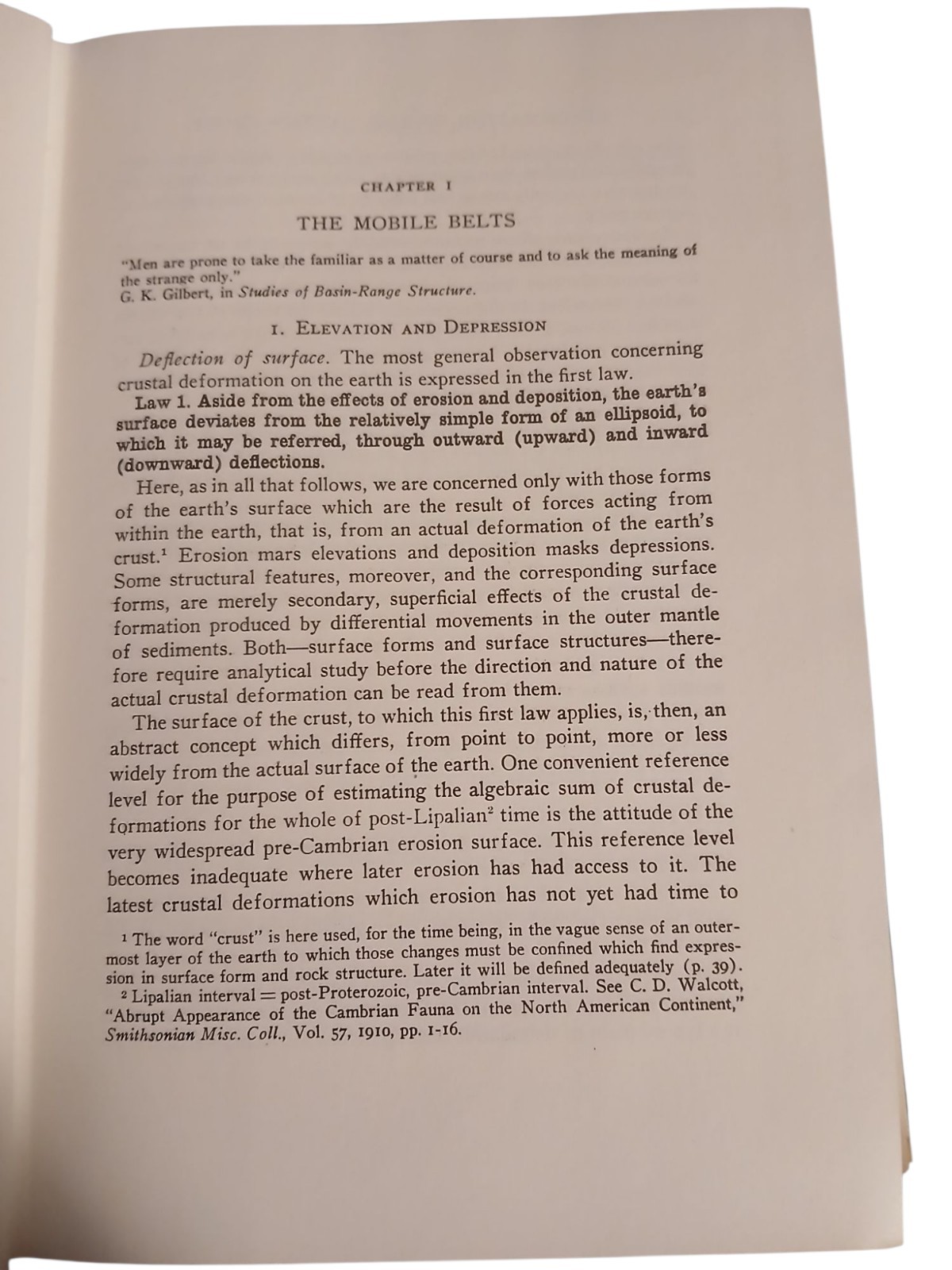 The Deformation Of The Earth’s Crust By Walter H. Bucher Hardcover 1964