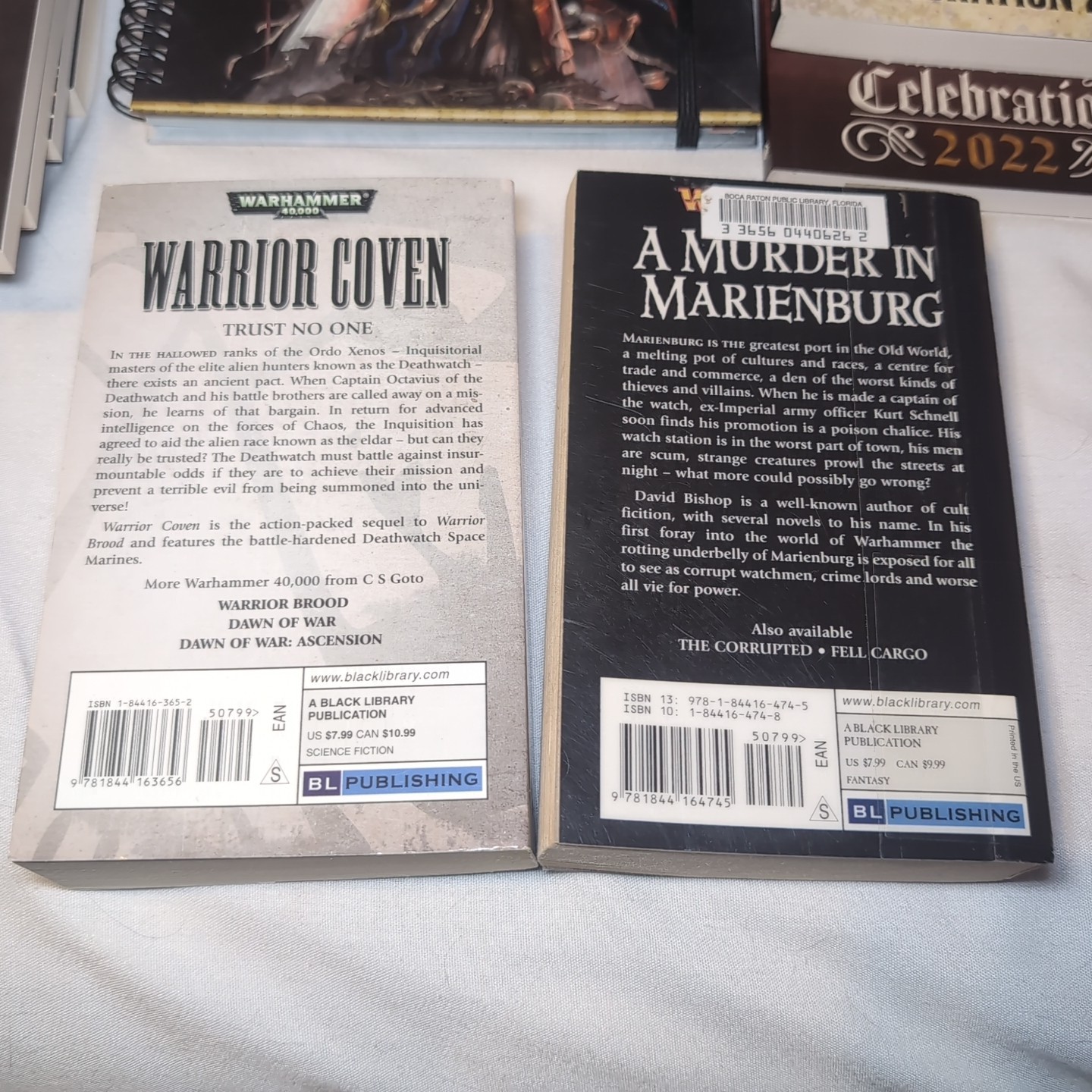 12x Warhammer Books Novels Novella Murder in Marienburg Halloween Ground