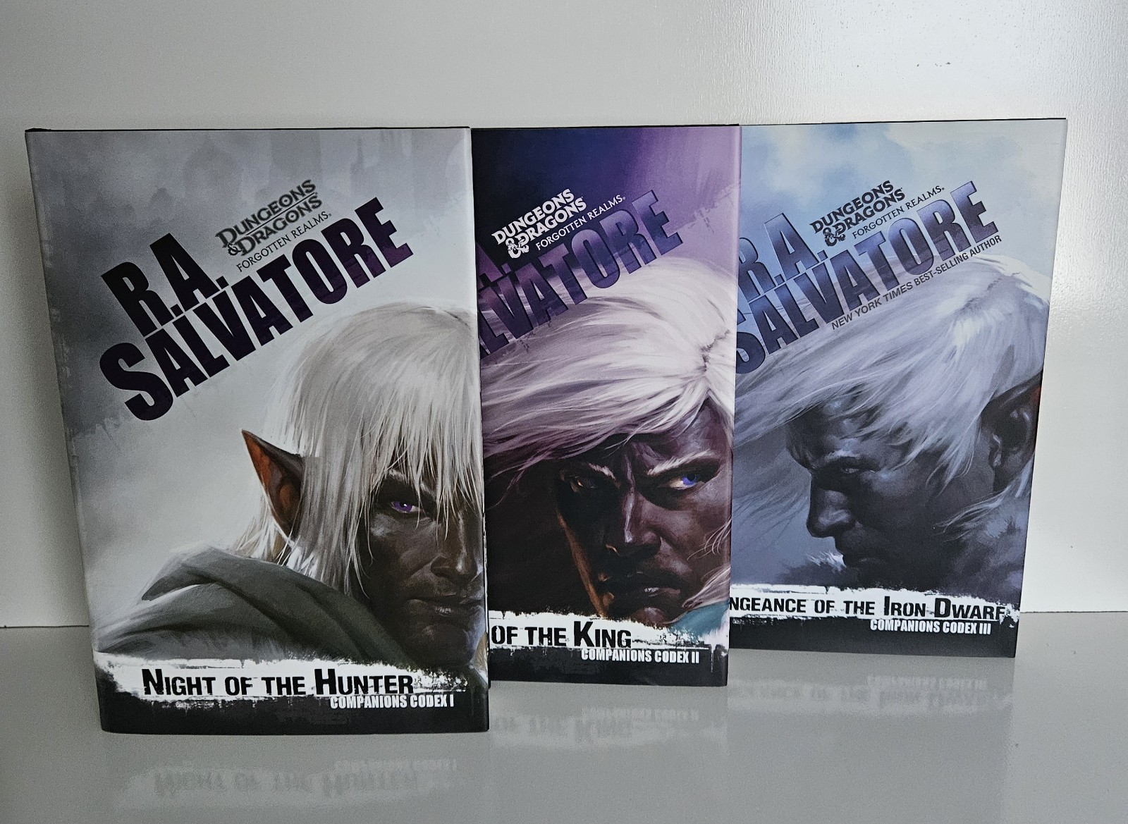 R.A. Salvatore Companions Codex Trilogy Hardcover Book Lot Forgotten Realms D&D