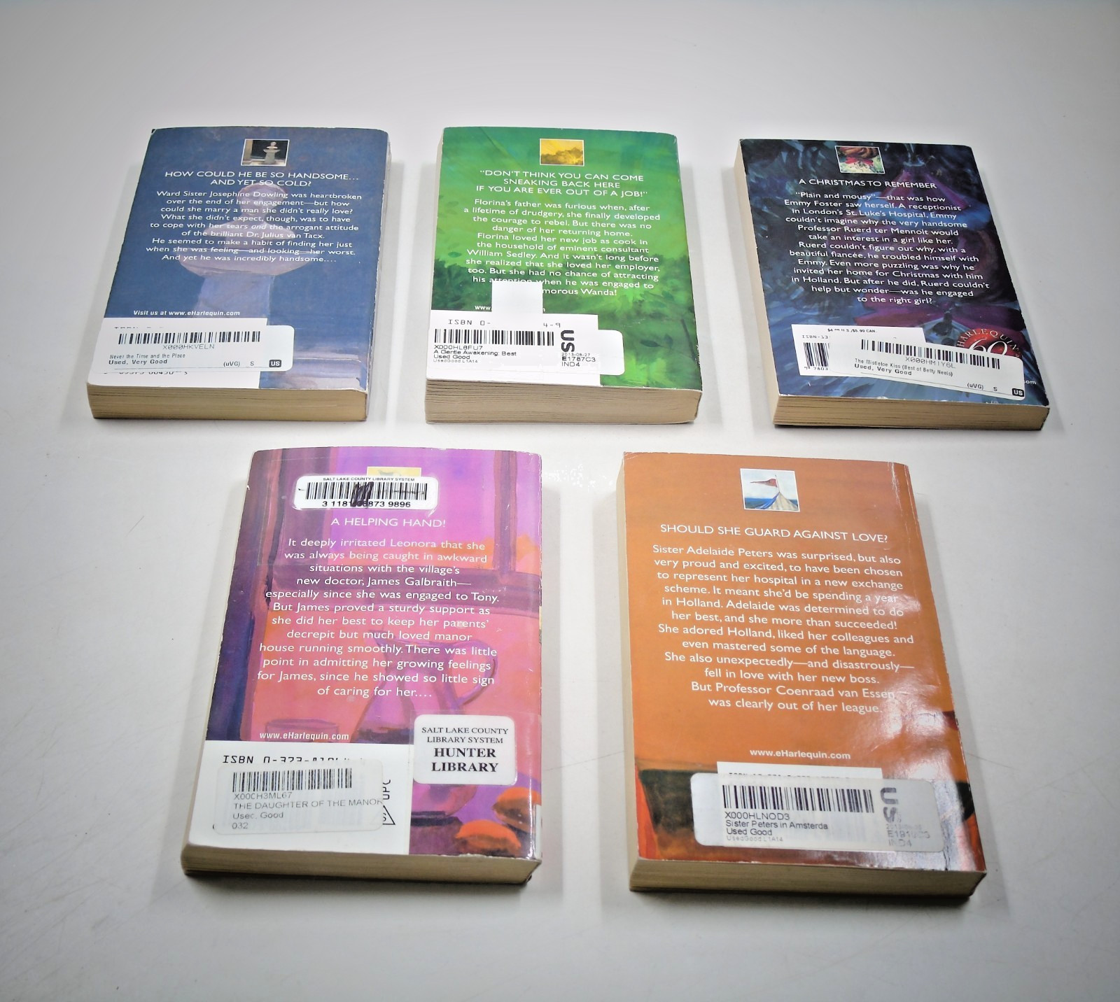 Vintage Lot of 10 Betty Neels Harlequin Romance Paperback Books, See Description