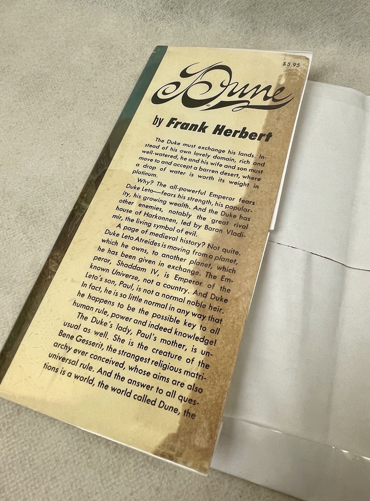 Dune – first edition, first printing – Chilton 1965 – Frank Herbert