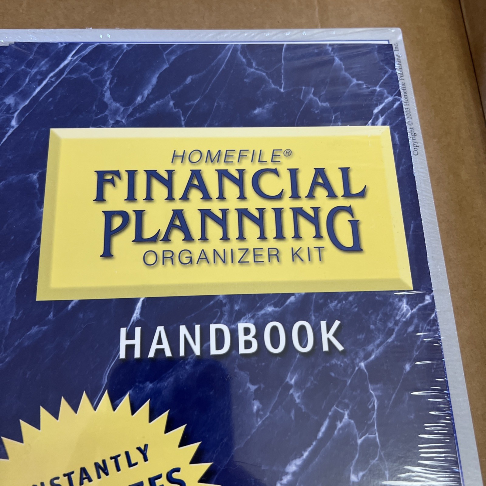 NEW HOMEFILE Financial planning organizer kit HANDBOOK Martin 2004 48 pages