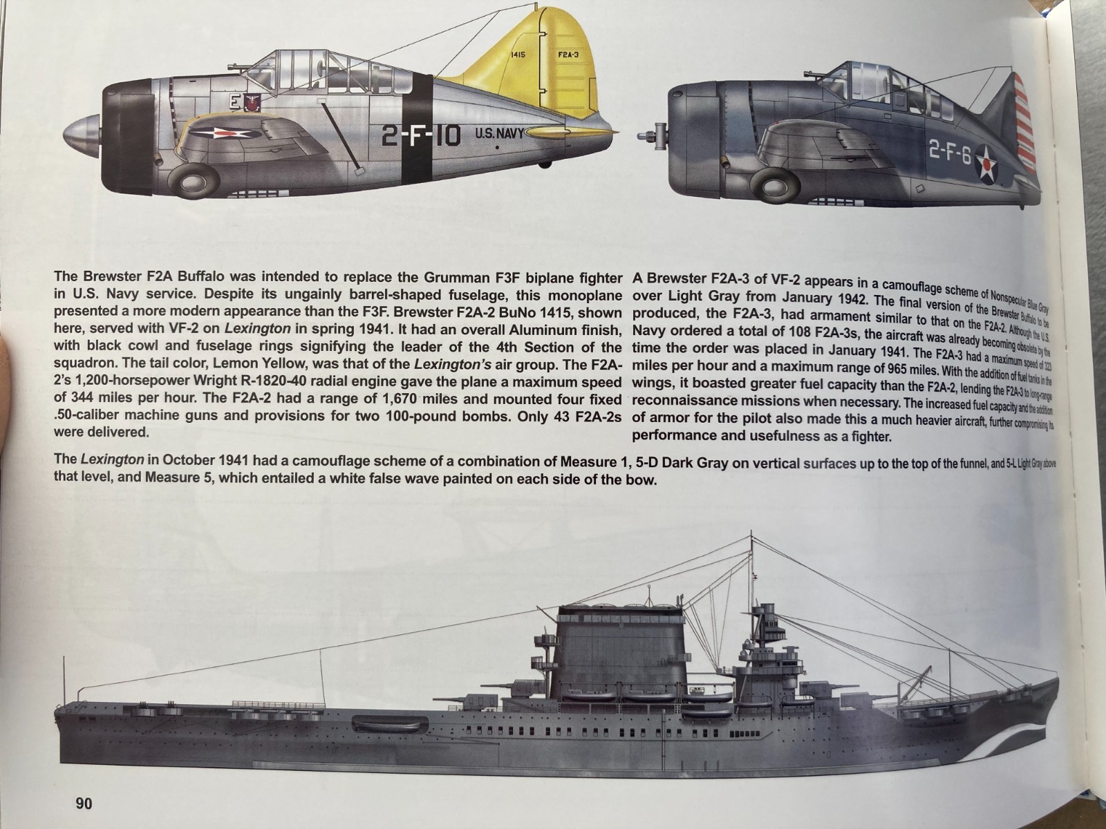 WWII USN Navy USS LEXINGTON CV-2 Aircraft Carrier Pacific Squadron at Sea Signal