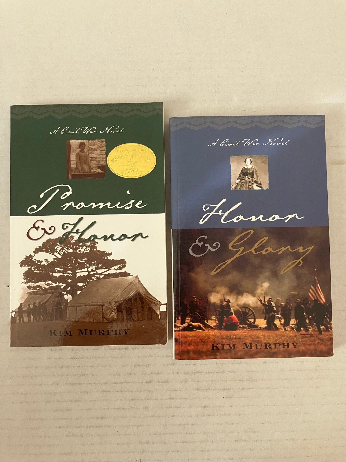 Promise & Honor & Glory Kim Murphy 2003 2004 Signed Set Civil War Novels PB