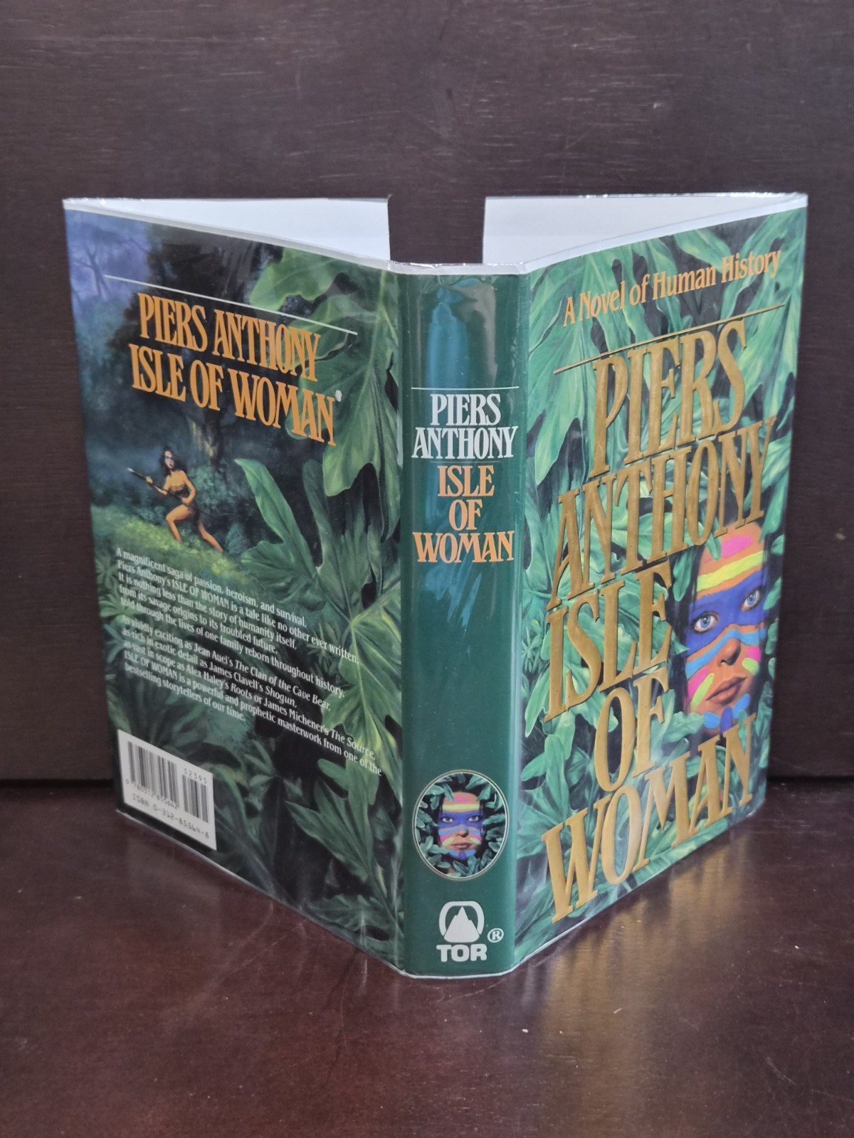 ​Isle of Woman Piers Anthony 1993 1st Ed 1st Printing HCDJ LN Mylar Geodyssey