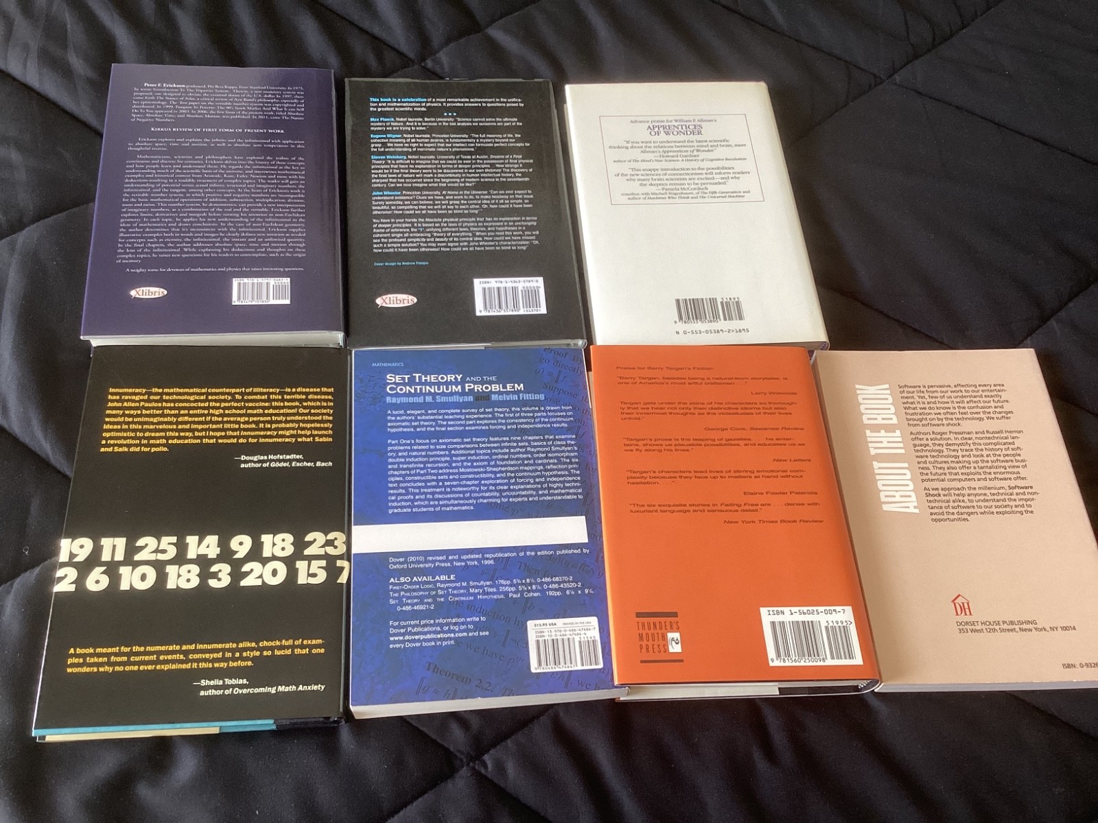 Lot of 8 Books, Software, Informational Technologies, Set Theory, Infinitesimals