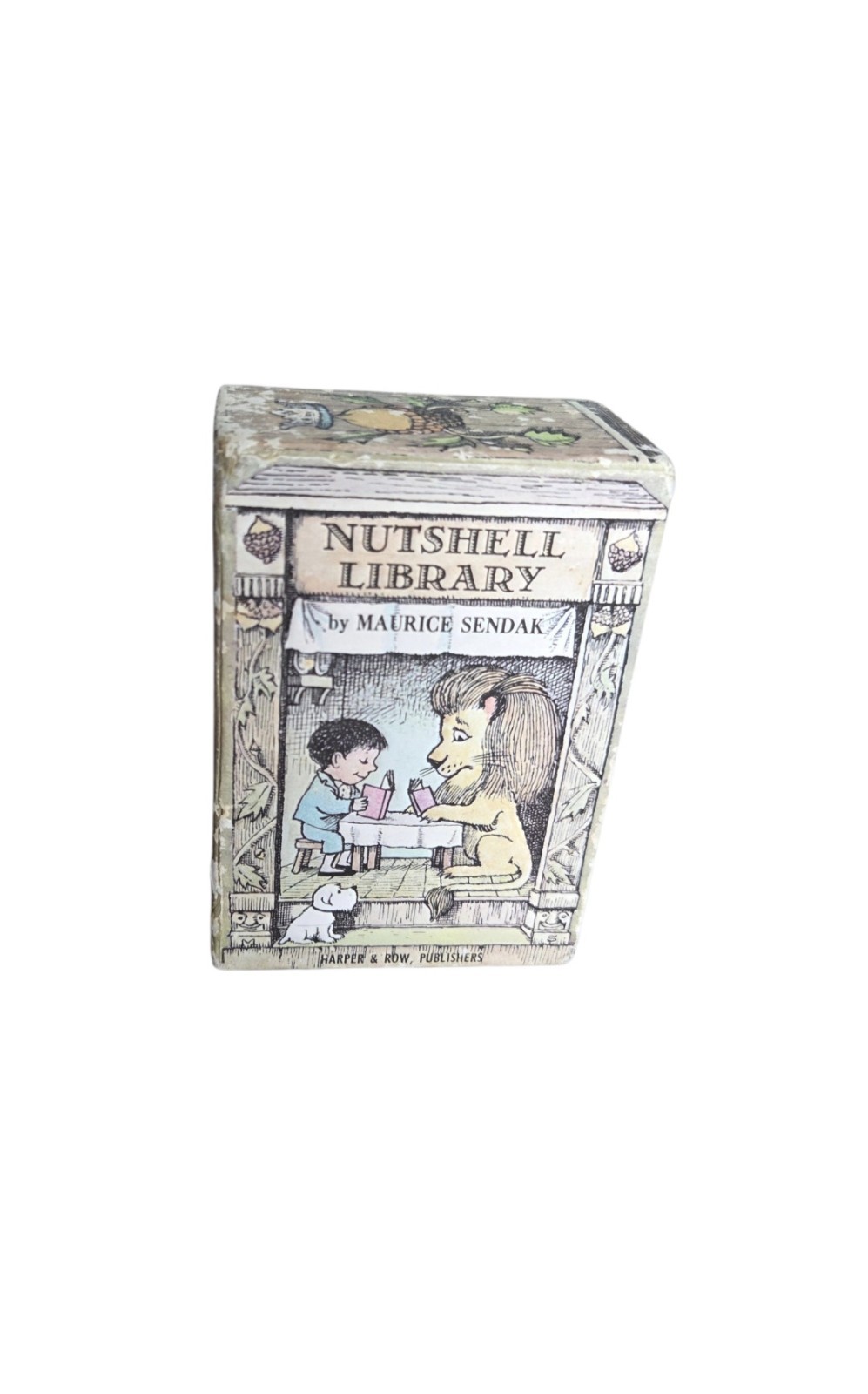 Vintage Nutshell Library Maurice Sendak Mini Book Set 1960s Kids Classic Retro