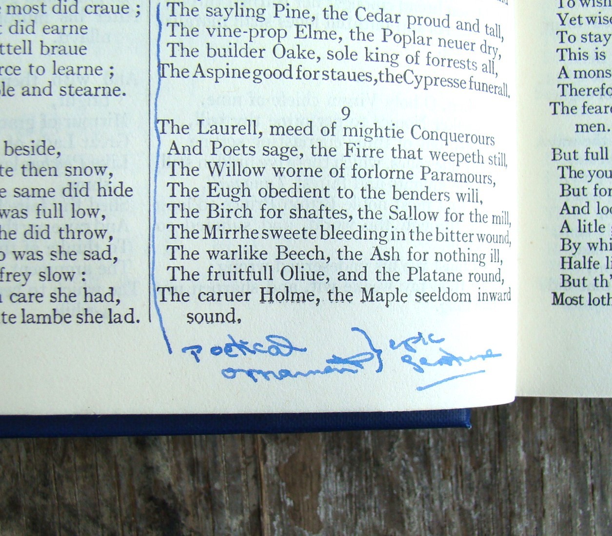 Poetical Wroks Of Edmund Spenser ~1950 Vintage HC~ Oxford Tudor England Classic
